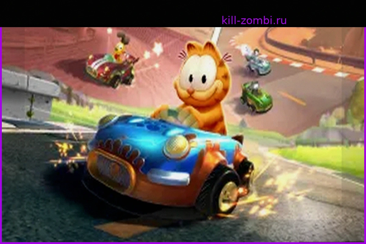 Гарфилд подшучивает над Марио из-за закрытия игры Mario Kart