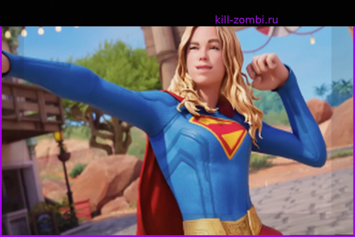 Реакция Милли Олкок на появление Супергёрл в Fortnite